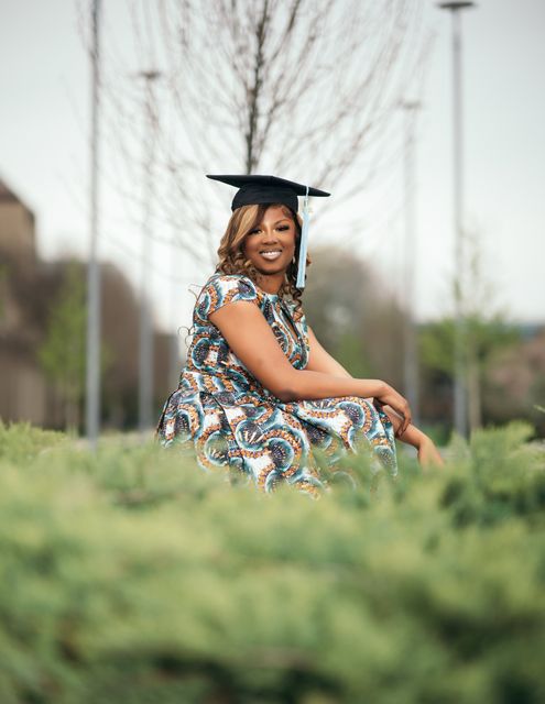 Graduation cap and gown photograph — Detroit graduation photographer (44)