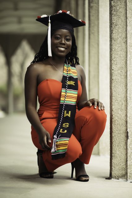 Graduation cap and gown photograph — Detroit graduation photographer (59)