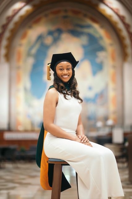 Graduation cap and gown photograph — Detroit graduation photographer (54)